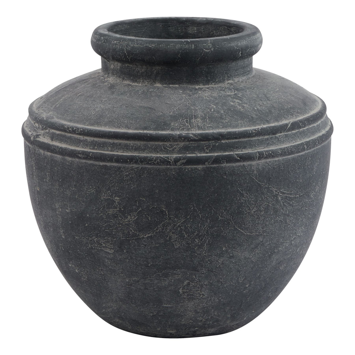 Amalfi weathered grey ceramic water pot