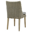 Amalfi woven dining chair from the back