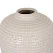 Close-up of the Amalie vase's neck and textured shoulder