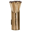 Antique bronze matchstick holder filled with long matches
