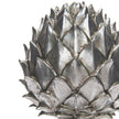 Close-up of the silver pinecone scales