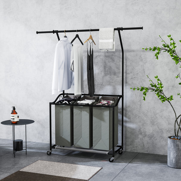 Rolling laundry sorter – image 2