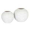 Ashen large round vase shown with a smaller size, sold separately