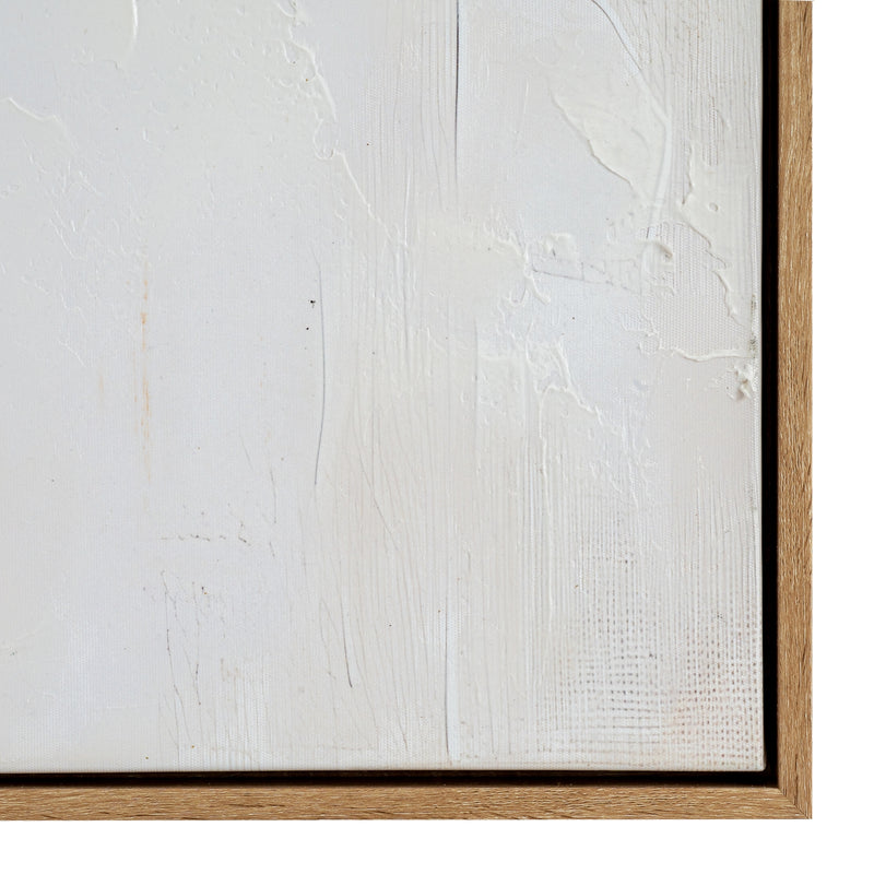 Ashenra Leaf Hand-Painted Framed Canvas – 60 × 90cm, additional product view 2