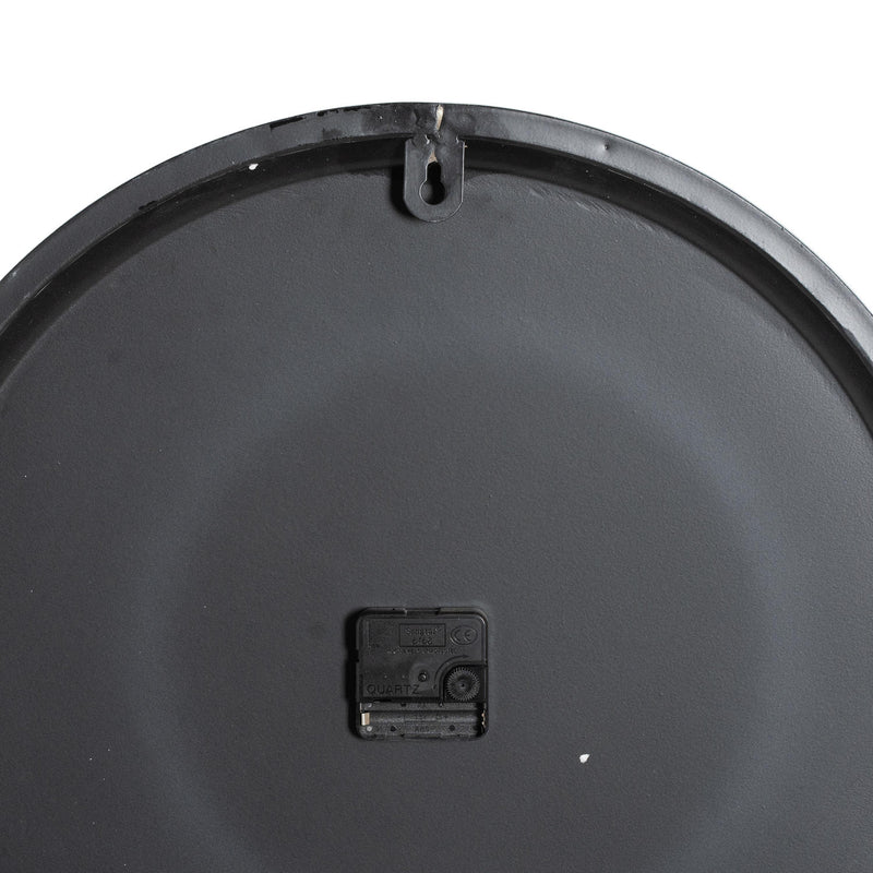 Back of the clock showing the movement and hanging point