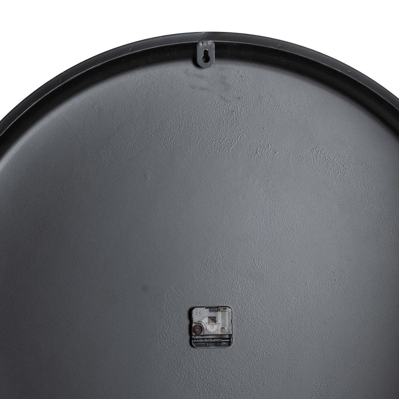 Back of the clock showing the movement and hanging point