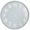 Ashmount large grey metal wall clock with white numerals
