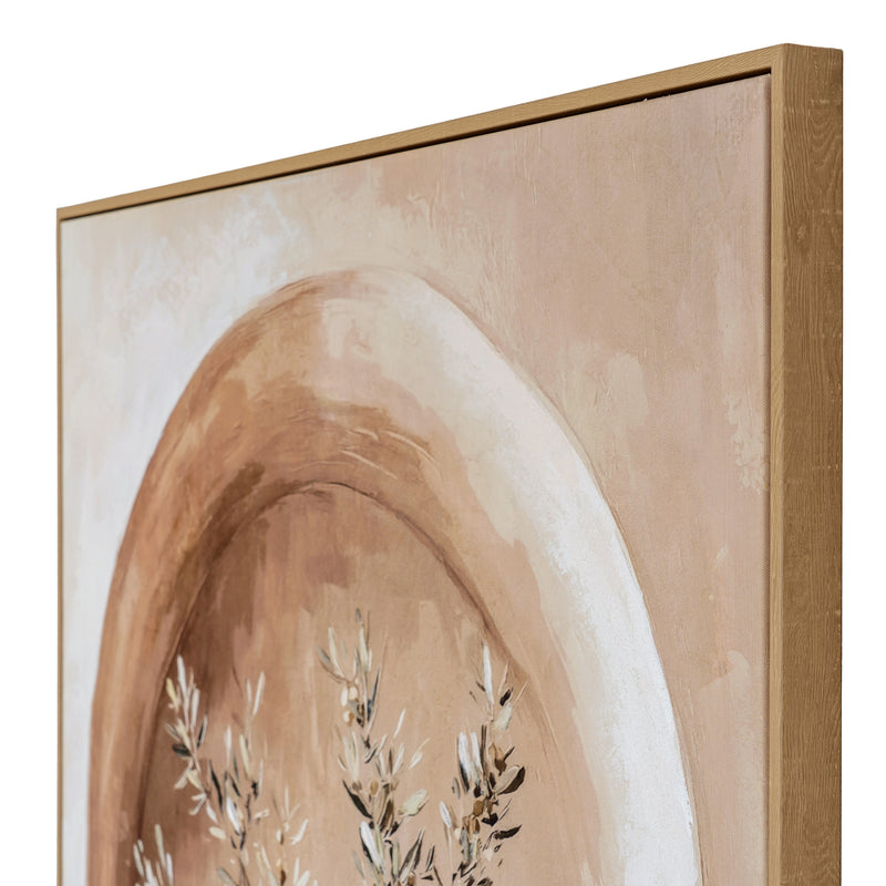 Assisi Vase Hand-Painted Framed Canvas – 82.5 × 122.5cm, additional product view 4
