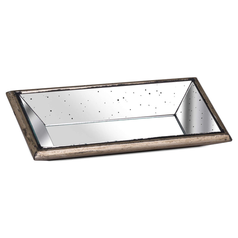 Astor slim mirrored tray on a white background
