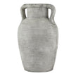 Athena large whitewashed stone-effect amphora pot, front view