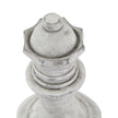 Close-up of the queen's crown and collars