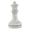 Athena stone-effect queen chess piece ornament, front view