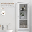 Tall slim white bathroom cabinet – image 5