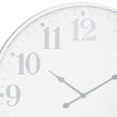 Close-up of the grey numerals and hands