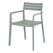Aura French grey carver chair, three-quarter view
