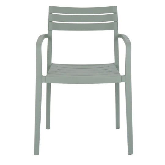 Aura French grey carver chair from the front