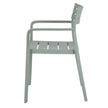 side view of the Aura French grey carver chair
