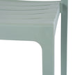 close-up of the slatted seat edge