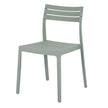 Aura French grey dining chair, three-quarter view