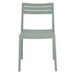 Aura French grey chair, front view from above