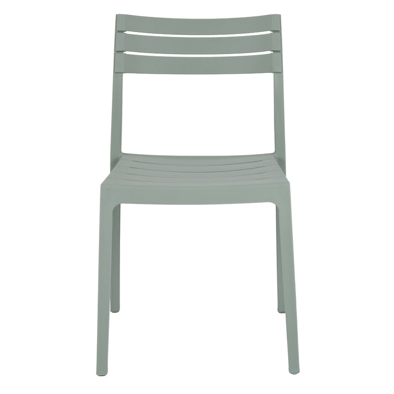 Aura French grey chair, front view from above