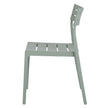 side view of the Aura French grey chair