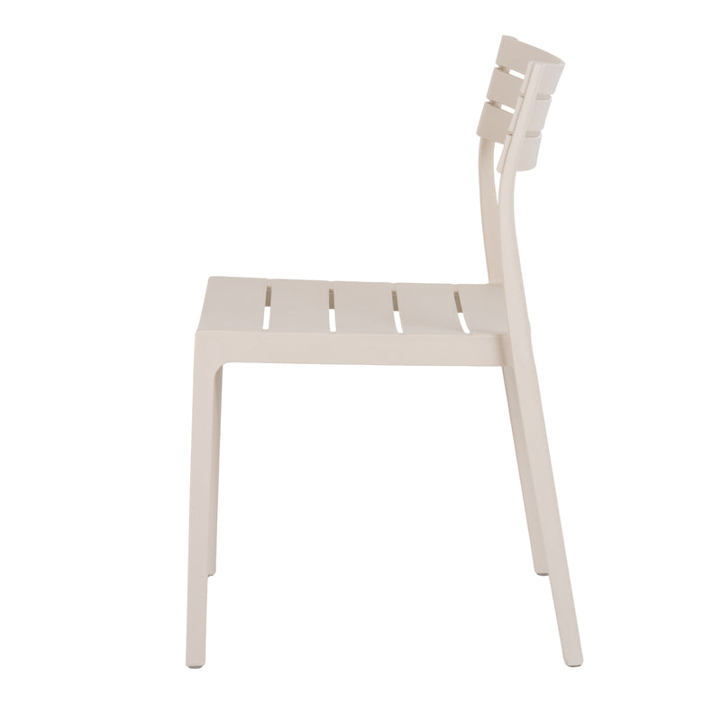 side view of the Aura putty chair