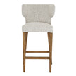 Avia mist grey bar stool, straight-on front view