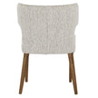 Rear view showing the curved back and tapered legs