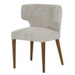 Avia mist grey dining chair, front three-quarter view