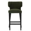 Avia moss green bar stool, straight-on front view