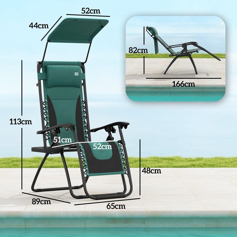 Green zero gravity chairs – image 3
