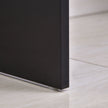 100 cm computer desk with side shelf in black – image 9
