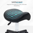 Black curved salon stool – image 6