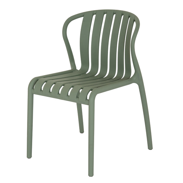 Axis French grey dining chair, three-quarter view