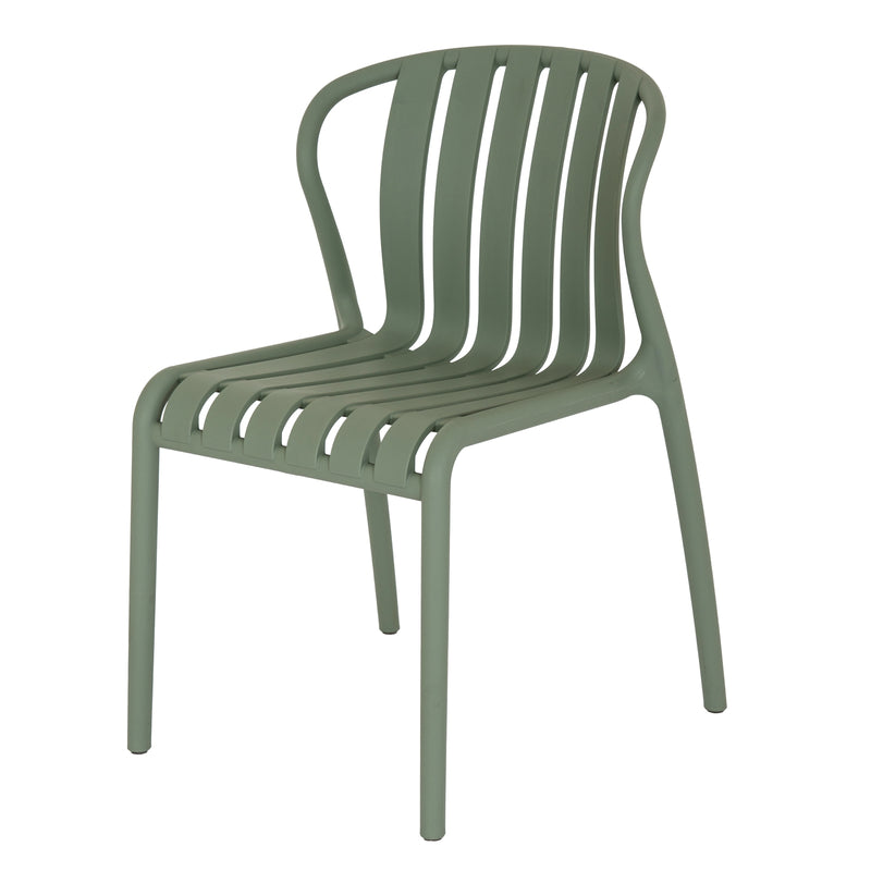 Axis French grey dining chair, three-quarter view