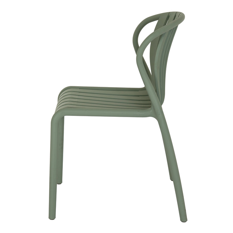 side view of the Axis French grey chair