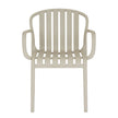 Axis putty grey carver chair from the front
