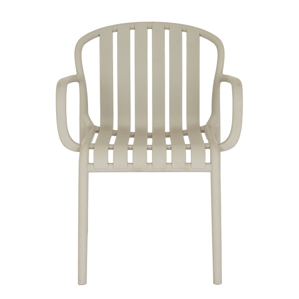 Axis putty grey carver chair from the front