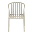 Axis putty grey chair from the front