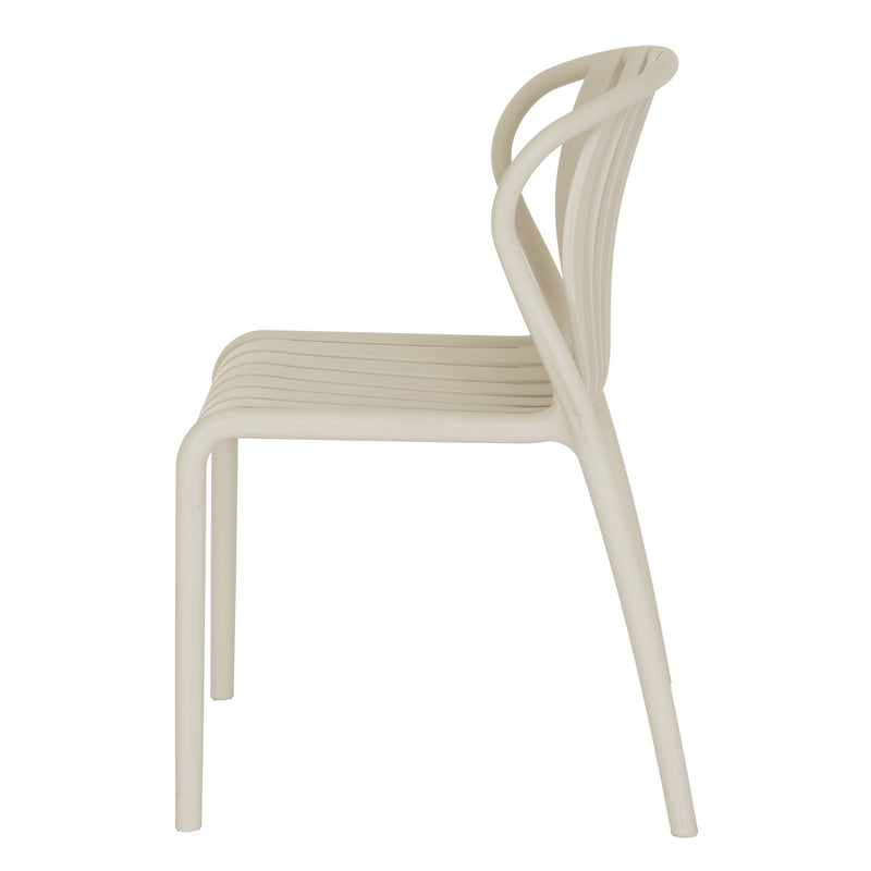 side view of the Axis putty grey chair