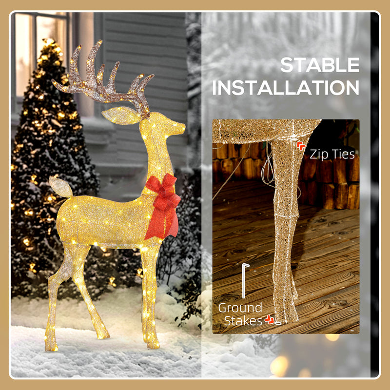 Assembly and placement of the light-up figures