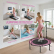Pink mini fitness trampoline – image 7