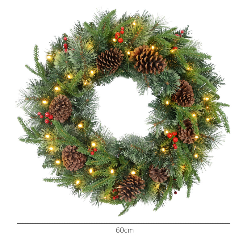 Diameter diagram for the 60cm Christmas wreath