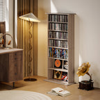 360 CD Storage Unit - Natural Wood Finish