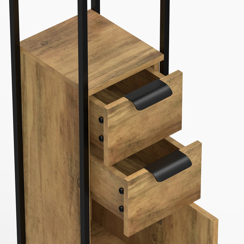 Slim industrial tall cabinet – image 10