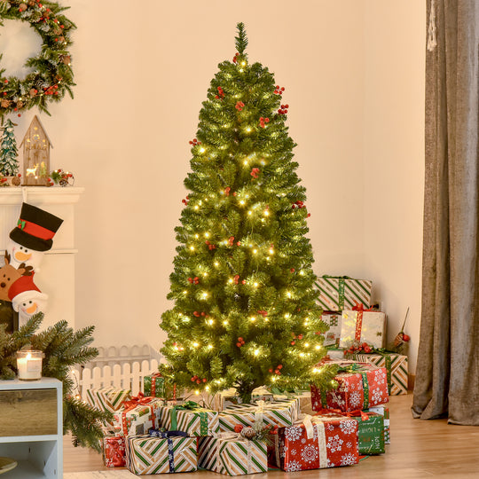 5ft pre-lit pencil Christmas tree – image 2