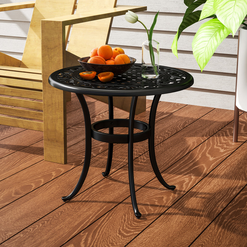 Cast aluminium side table – image 8