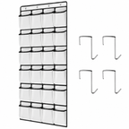 Over Door 24-Pocket Storage Organiser for Shoes, Accessories & Everyday Essentials