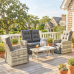 4-piece rattan sofa set – image 2
